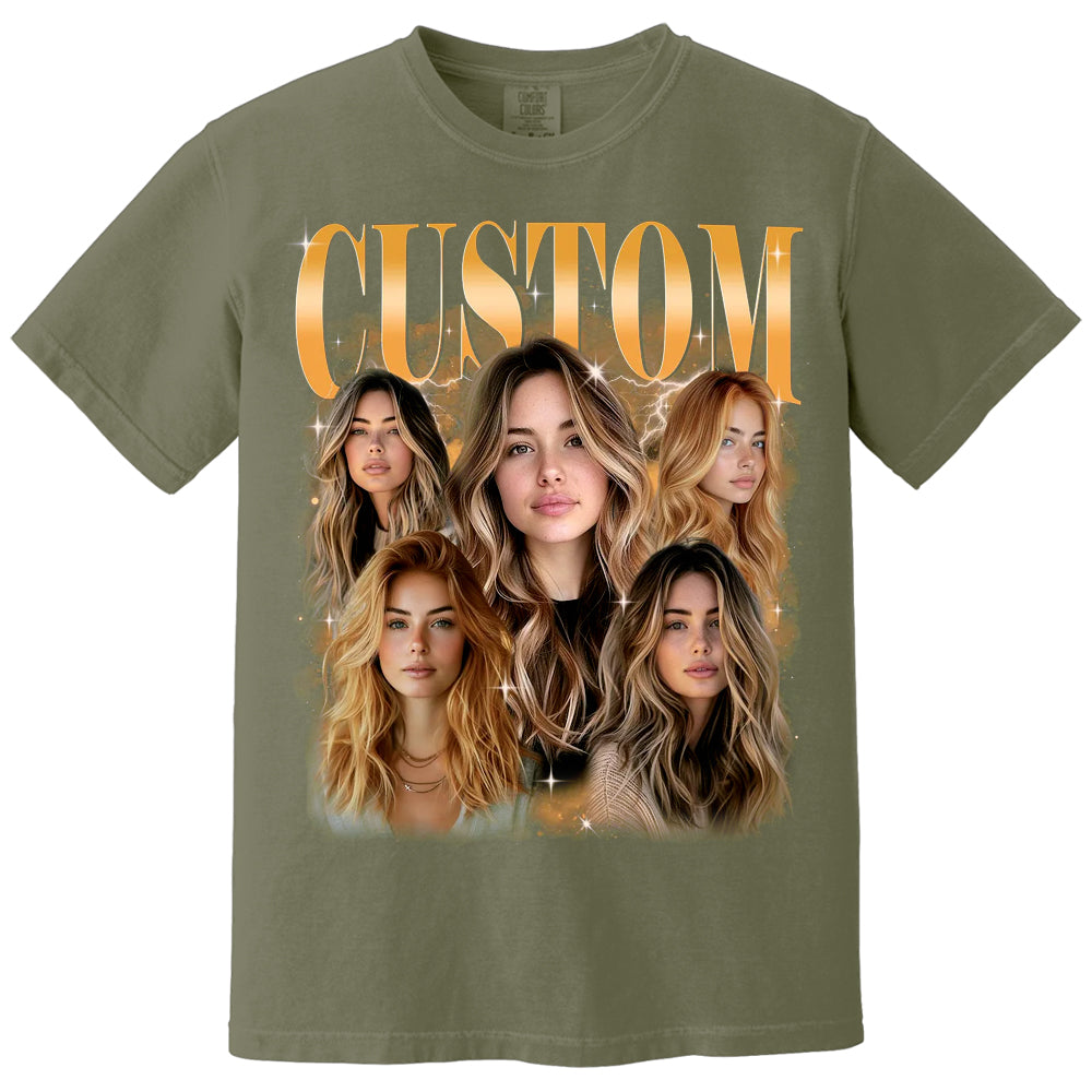 Custom Girlfriend Bootleg Shirt, Custom Bootleg Graphic Tee, Custom Girlfriend Face Tee, Graduation Gift, Personalized Birthday Bootleg Gift