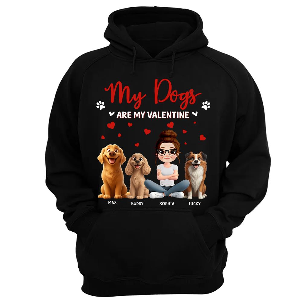 My Dog Is My Valentine, Personalized Shirt For Dog Mom, Dog Dad, Gift For Dog Lover T1807 Hv01
