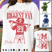 Personalized Baseball Mom Game Day Shirt - Personalized Mascot, Name & Number Baseball Player A2110