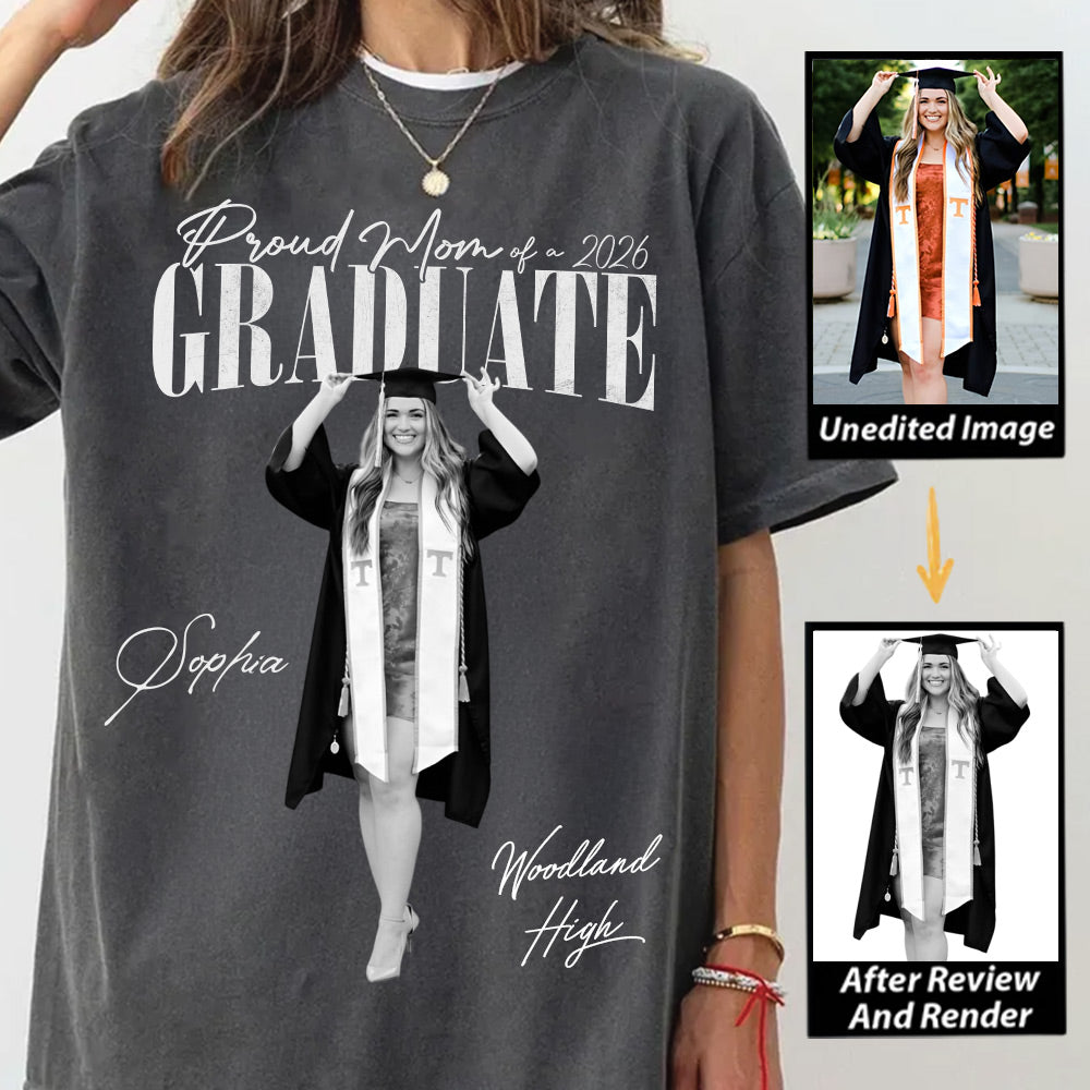 Personalized Graduation Shirts Custom Graduation Shirt Class of 2026 Family Gifts For Family Member Graduation Shirt Proud Family Shirt  Na02 Li29