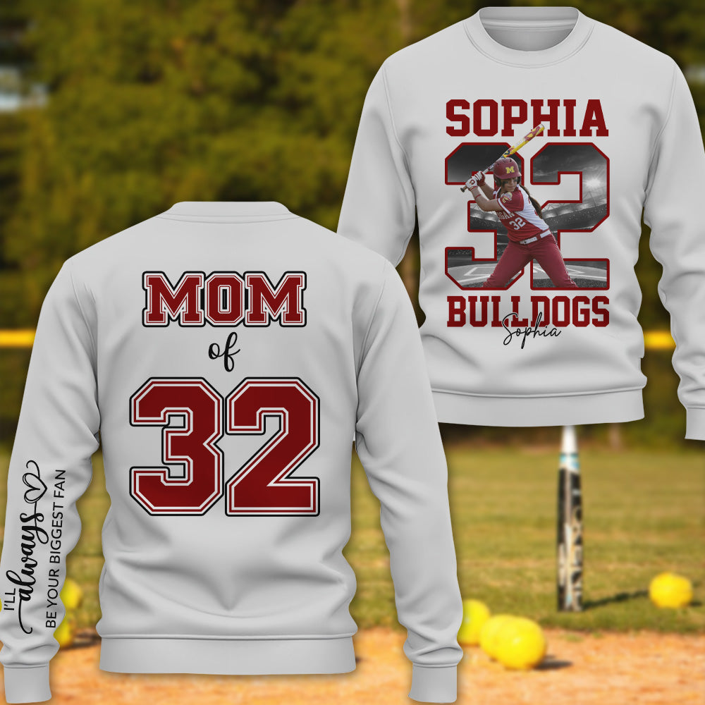 Personalized Softball Shirt Custom Your Photo Gift For Softball Mom Grandma Sport Family T1807