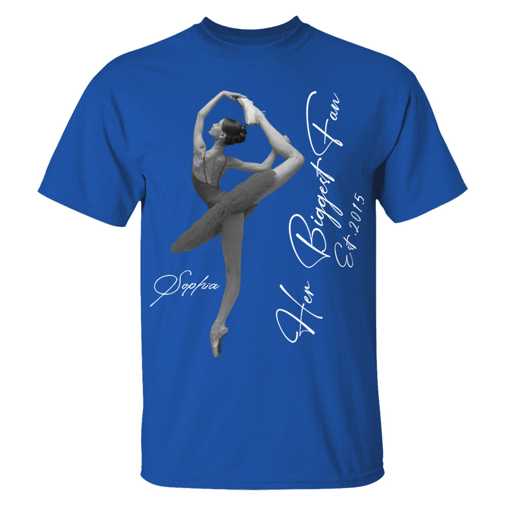 Her Biggest Fan - Washed Tee Retro Bootleg Shirt - Personalized Dance Shirt Gift For Dance Lovers T1807 Li29