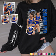 Custom Photo Running Player Shirt - Personalized Team Name & Name Bootleg Shirt T1807 Pt99