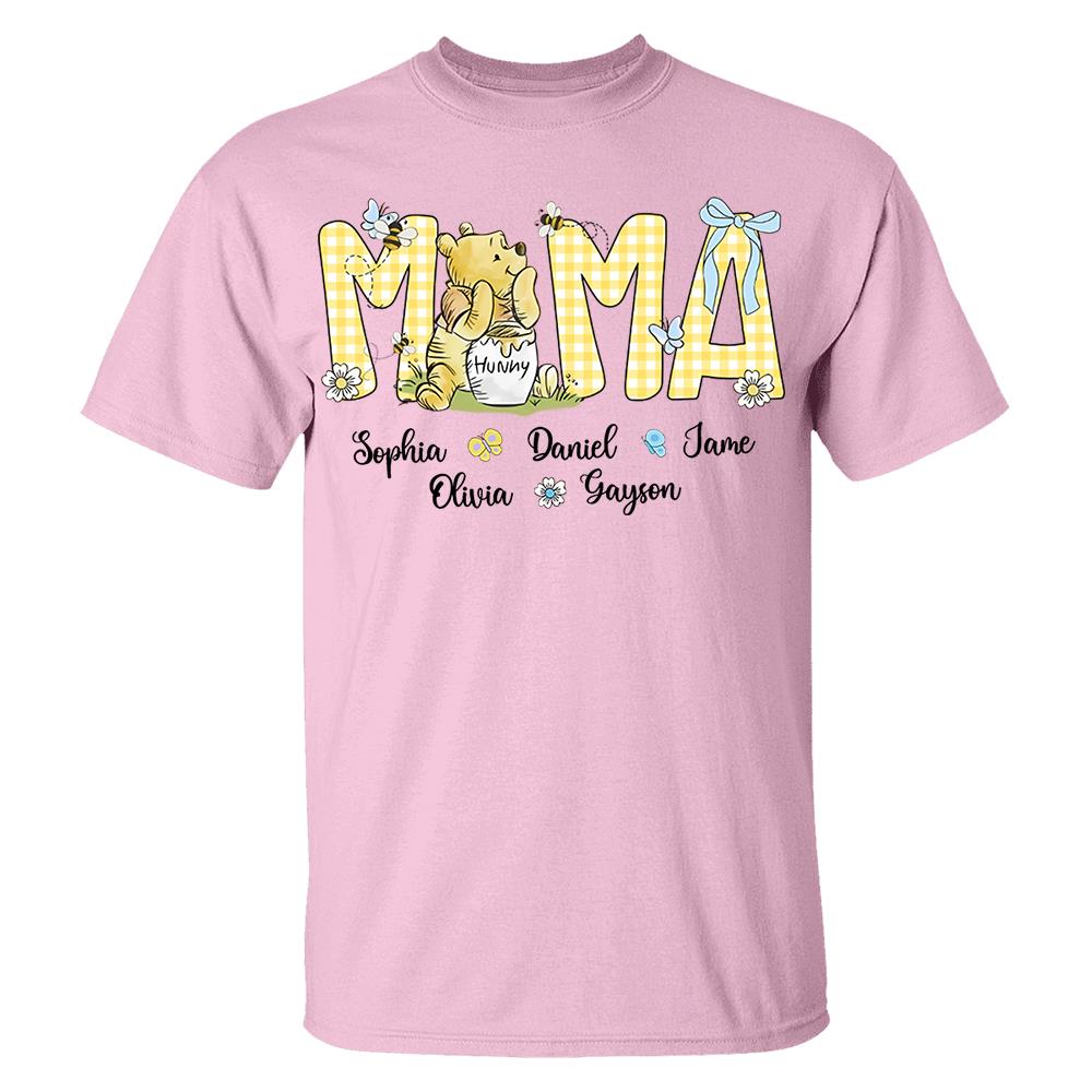 Personalized Mama Bear, Grandma Bear, Promoted to Nana T-shirt Hv01