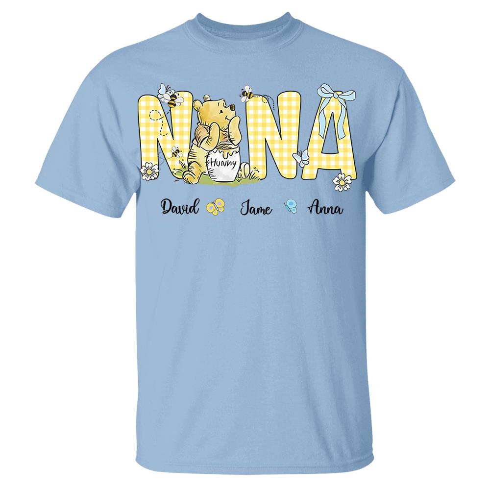 Personalized Mama Bear, Grandma Bear, Promoted to Nana T-shirt Hv01