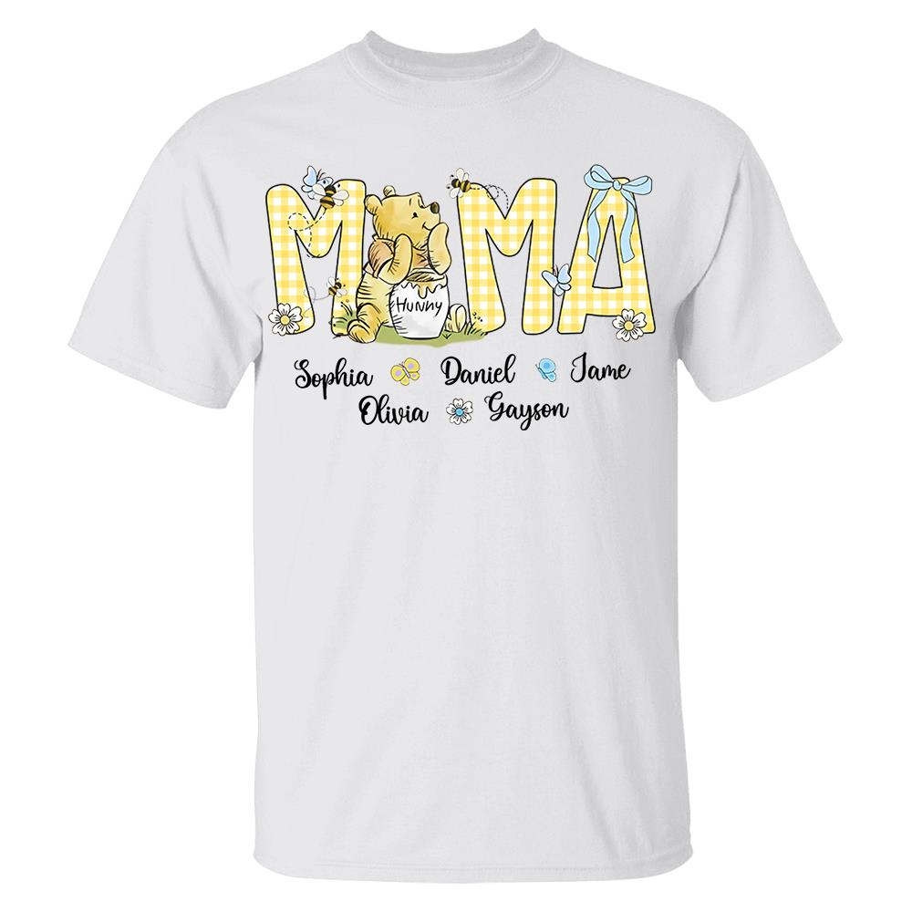 Personalized Mama Bear, Grandma Bear, Promoted to Nana T-shirt Hv01