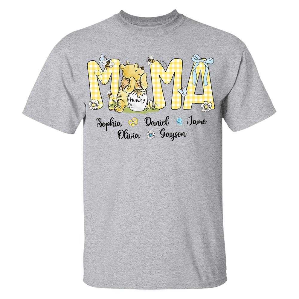 Personalized Mama Bear, Grandma Bear, Promoted to Nana T-shirt Hv01