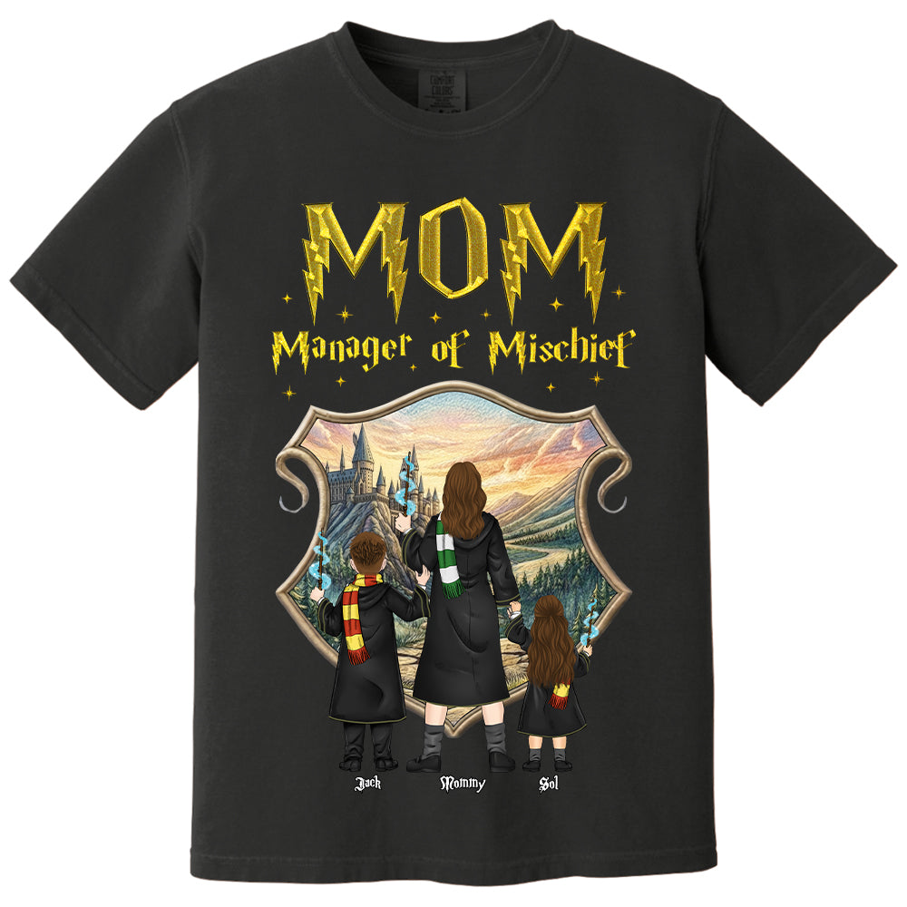 Customized Manager Of Mischief Mom Shirt, Gift For Mother's Day L0411