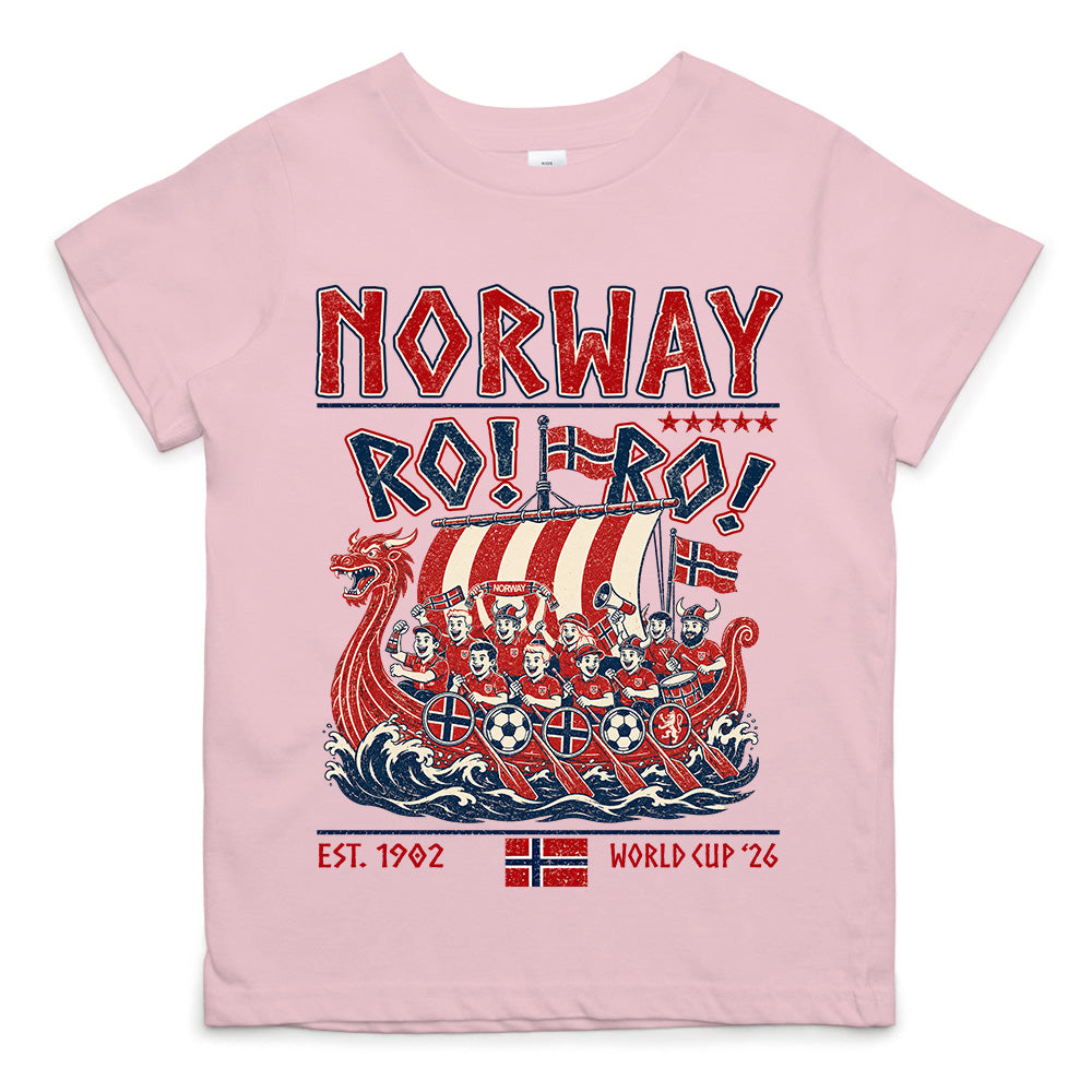 Ro Ro Norway Soccer Shirt – Viking Ship Soccer Fan Tee - Norway Team Soccer 2026 Hv01