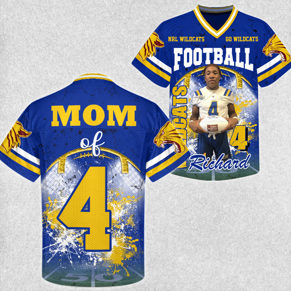 Custom Photo Football Jersey Game Day Shirt Gift For Sport Family H2511 Trna