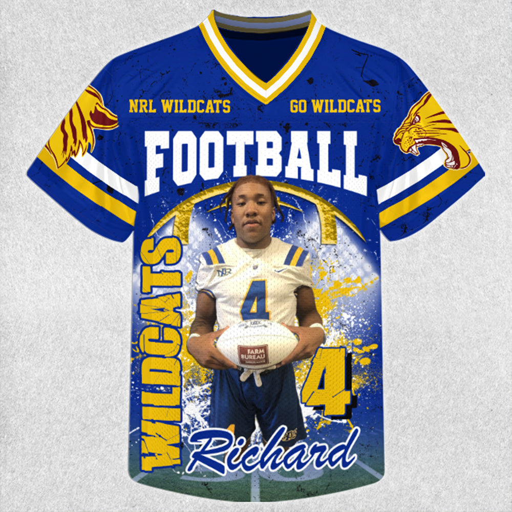 Custom Photo Football Jersey Game Day Shirt Gift For Sport Family H2511 Trna