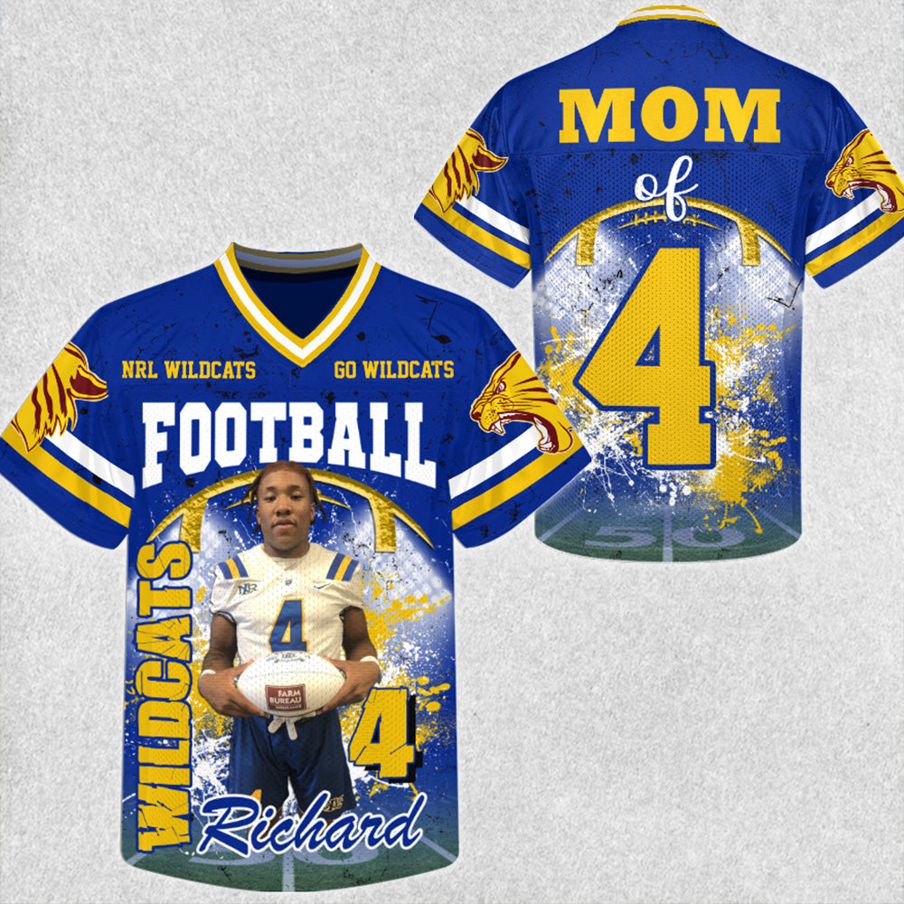 Custom Photo Football Jersey Game Day Shirt Gift For Sport Family H2511 Trna