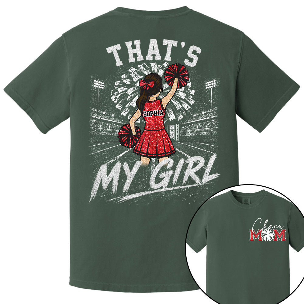Personalized Cheer Mom Shirt, Custom Those Are My Boys T-Shirt, Team Name & Player Number Tee, Cheerleading Season Gift NA02 VH01