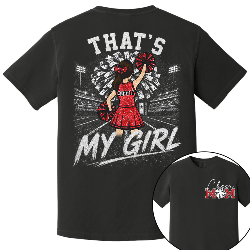 Personalized Cheer Mom Shirt, Custom Those Are My Boys T-Shirt, Team Name & Player Number Tee, Cheerleading Season Gift NA02 VH01