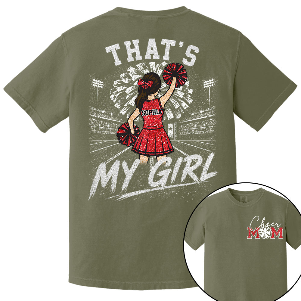 Personalized Cheer Mom Shirt, Custom Those Are My Boys T-Shirt, Team Name & Player Number Tee, Cheerleading Season Gift NA02 VH01