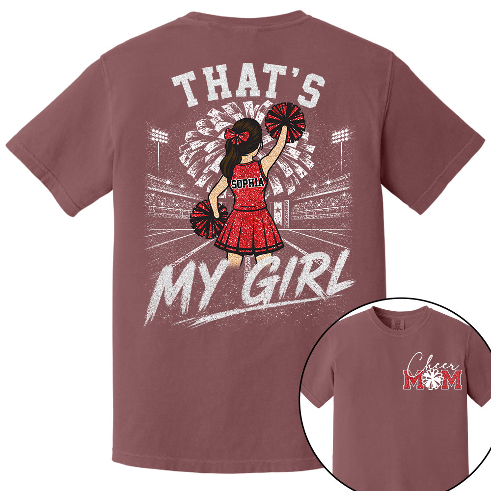 Personalized Cheer Mom Shirt, Custom Those Are My Boys T-Shirt, Team Name & Player Number Tee, Cheerleading Season Gift NA02 VH01