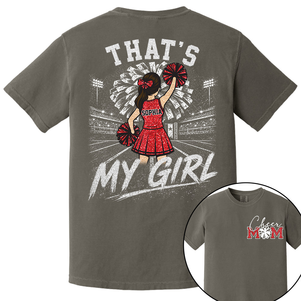 Personalized Cheer Mom Shirt, Custom Those Are My Boys T-Shirt, Team Name & Player Number Tee, Cheerleading Season Gift NA02 VH01