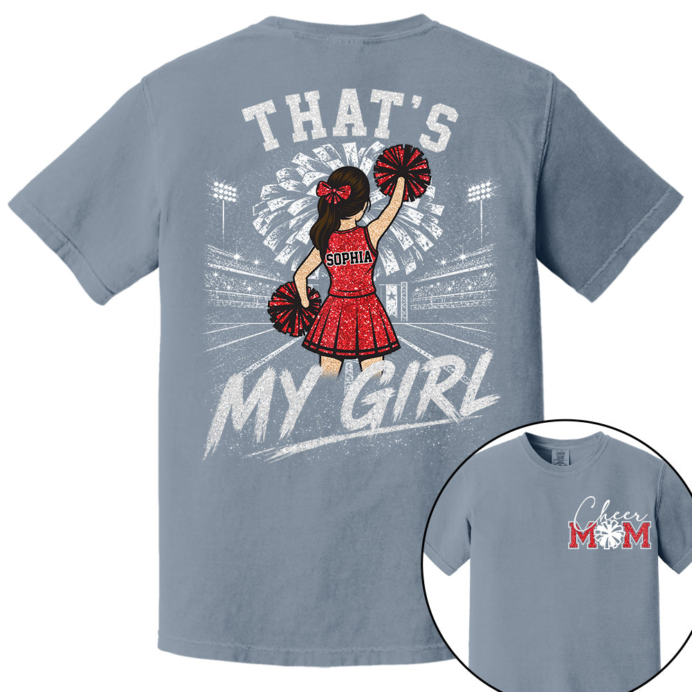 Personalized Cheer Mom Shirt, Custom Those Are My Boys T-Shirt, Team Name & Player Number Tee, Cheerleading Season Gift NA02 VH01