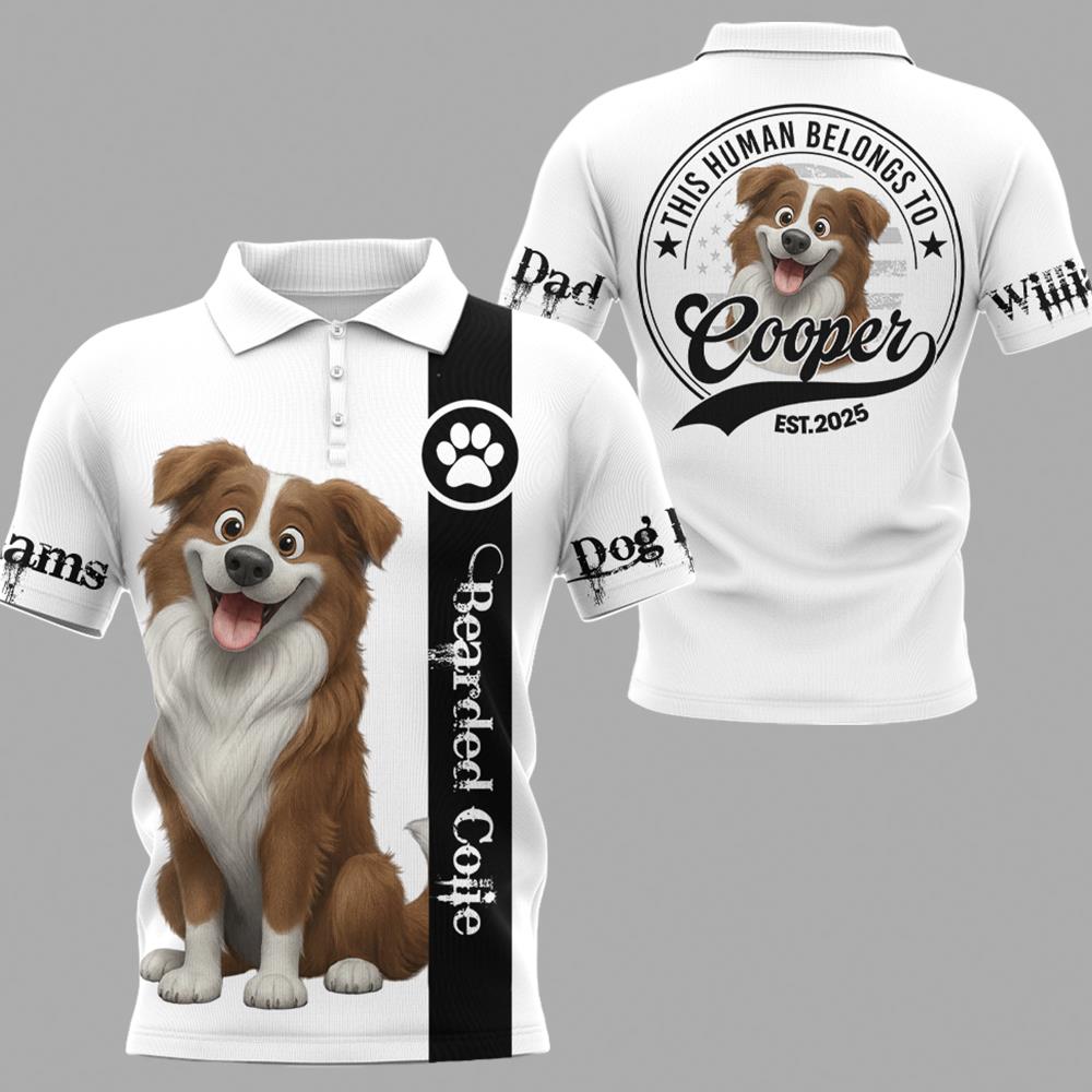 This Human Belongs To, Personalized Shirt, Gift For Dog Lover Vr2 T1807 Hv01