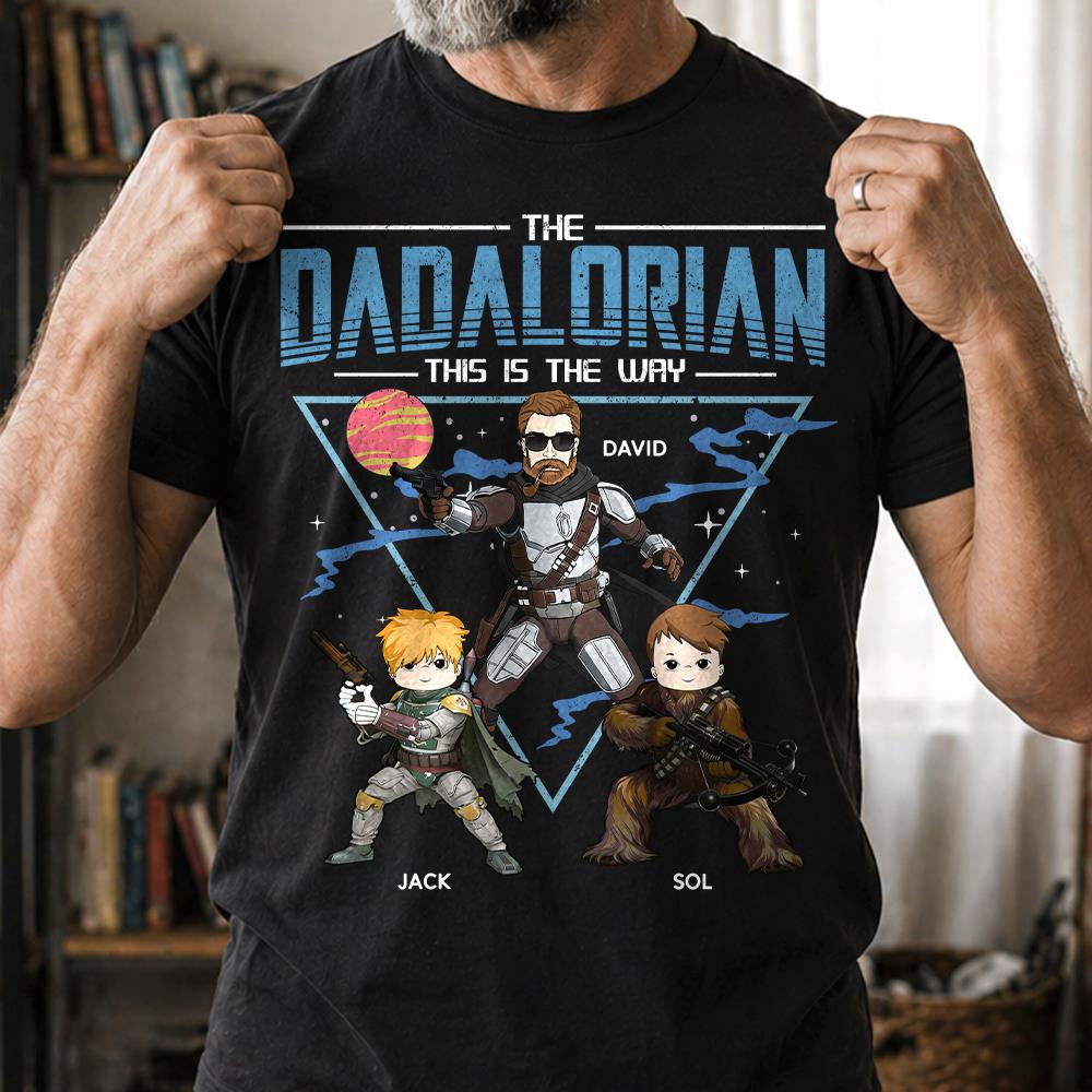 The Dadalorian This Is The Way Personalized Shirt For Dad Father's Day Gift T1807 Hv01