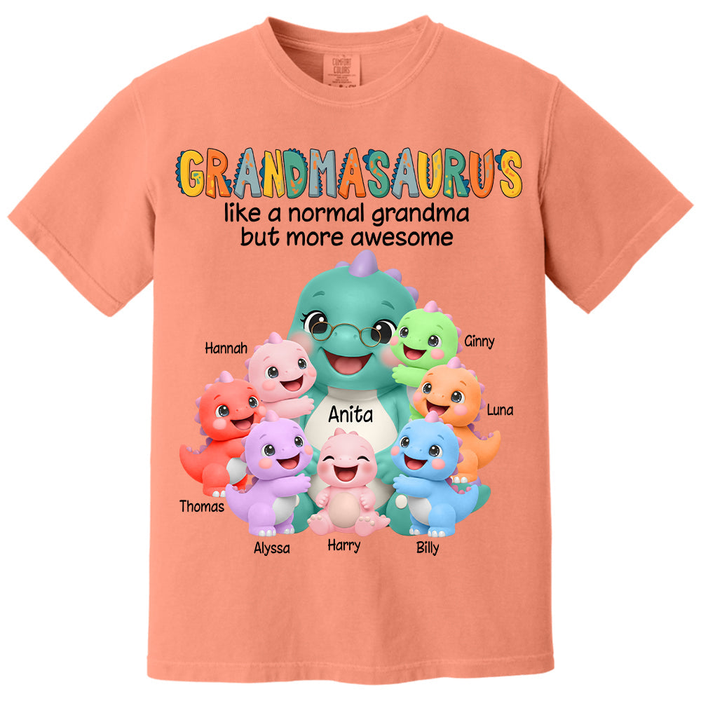 Grandmasaurus And Grandkids, Custom Shirt Gift For Grandma, Gift for Grandma Tshirt Sweatshirt MI209 Li29