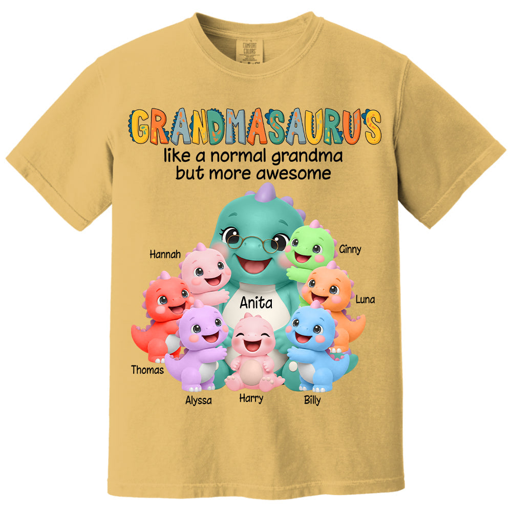 Grandmasaurus And Grandkids, Custom Shirt Gift For Grandma, Gift for Grandma Tshirt Sweatshirt MI209 Li29