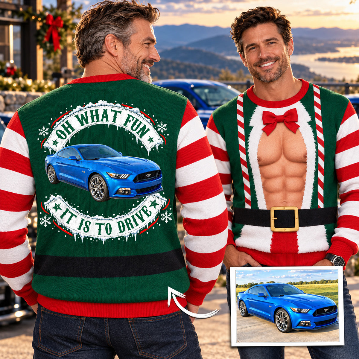 Oh What Fun It Is To Drive - Custom Photo Car All Over Print Shirts - Matching Couple 3D Shirts - Gift For Car Lover A2110 Hv01 TL06