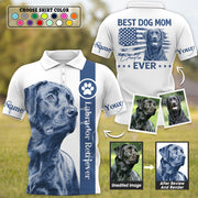 Best Dog Dad Mom Ever - Personalized Shirt - Custom Photo Dog Gift For Dog Lovers T1807