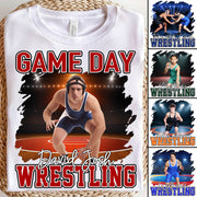 Custom Photo Wrestling Game Day Personalized Shirt Custom Name & Team Name NA04