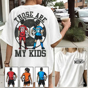 Personalized Soccer Mom Shirt, Those Are My Boy Sweatshirt, Soccer Kids Game Day Tee, Retro Cheer Mom Tee Na02