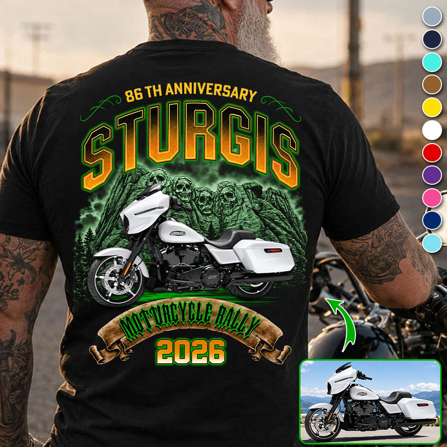 Celebrate 86th Anniversary - 2026 Sturgis Motorcycle Rally Black Hills Gold - Personalized Upload Vehicle Photo For Biker Vrs 2 A2110
