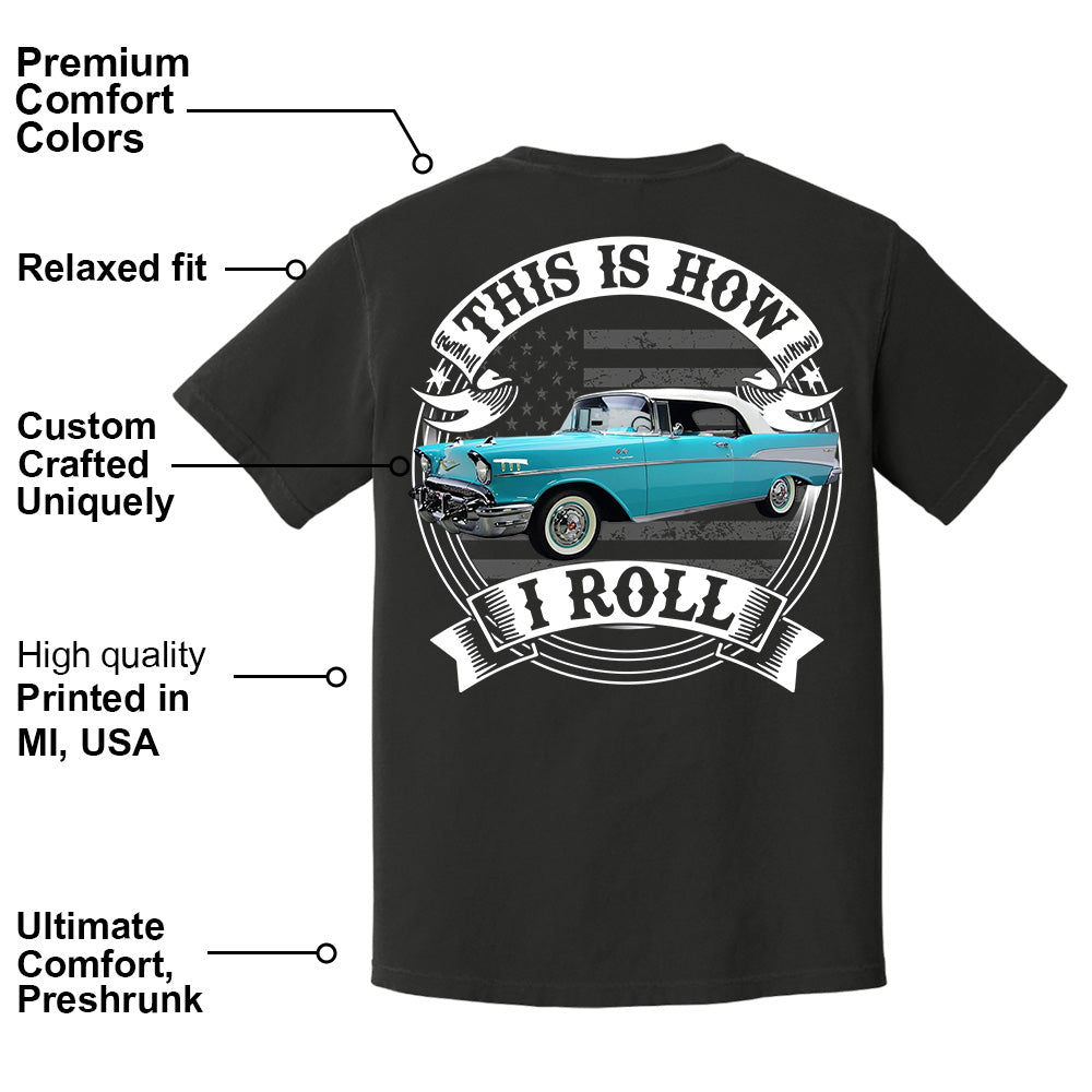 This Is How I Roll - Custom Photo Classic Car - Personalized Classic Car Year & Name Shirt A2110