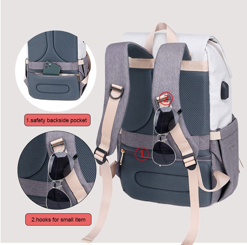 Mandy Multifunctional Large Size Diaper Backpack