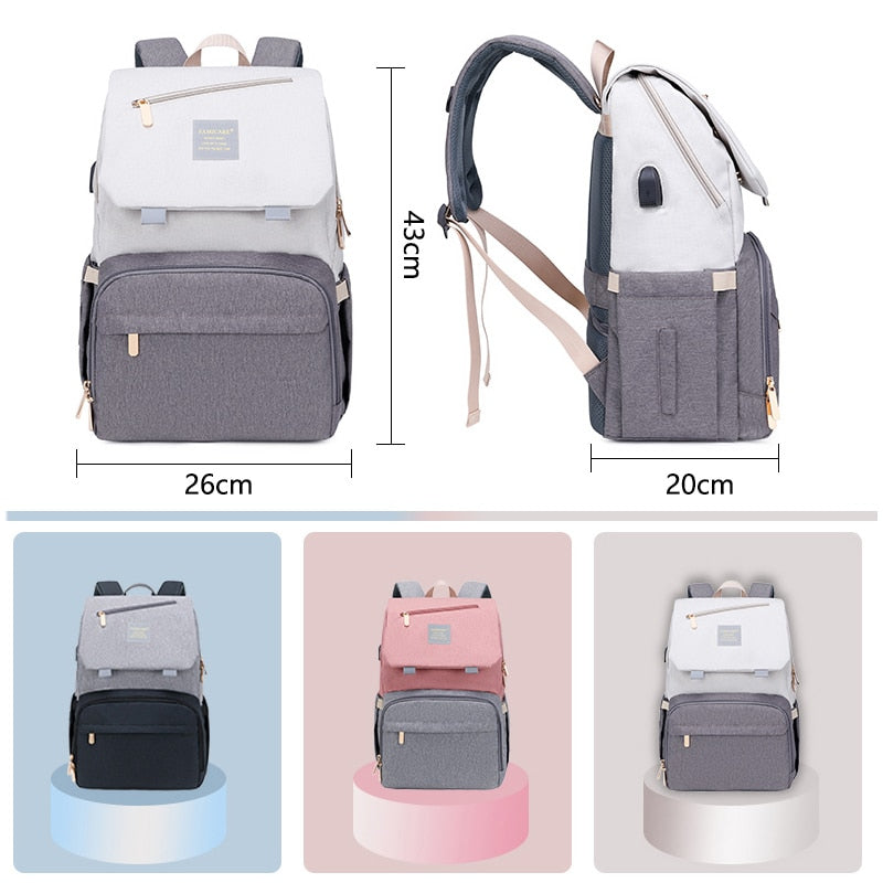 Mandy Multifunctional Large Size Diaper Backpack