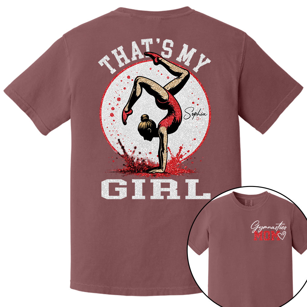 Personalized Gymnastics Mom Shirt That's My Girl Shirt Gift For Gymnastics Family T1807 VH01
