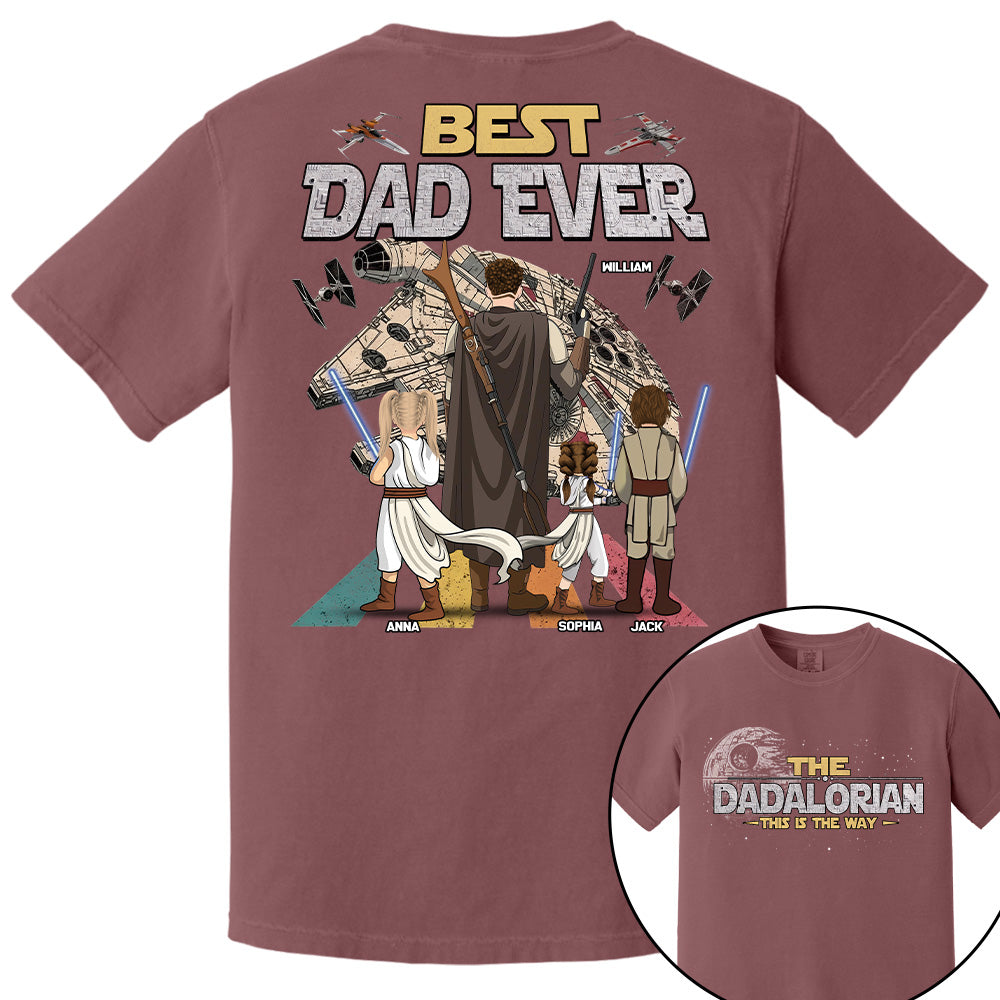 The Dadalorian This Is The Way - Personalized Shirt - Gift For Dad, Father's Day New 2026 T1807