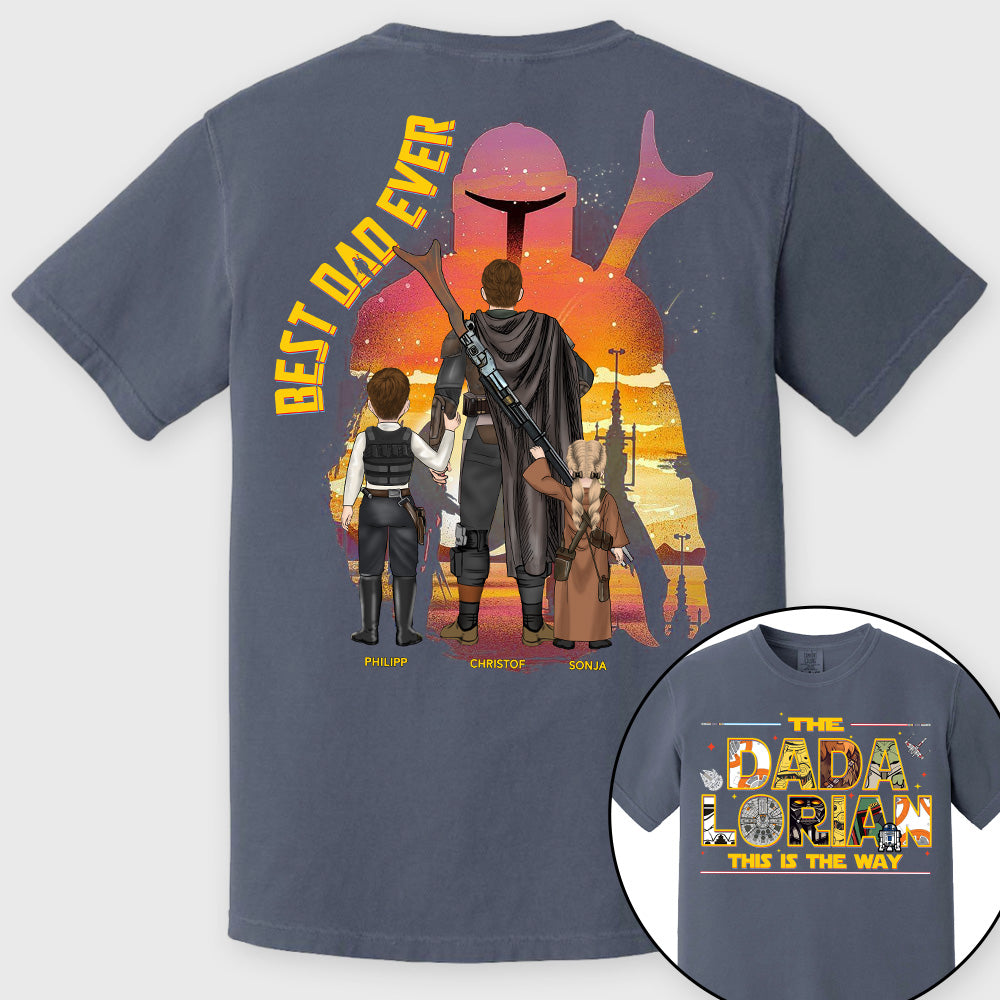 The Dadalorian This Is The Way - Personalized Shirt Custom Nickname With Kids Gift For Dad 2026 Vrs2 T1807