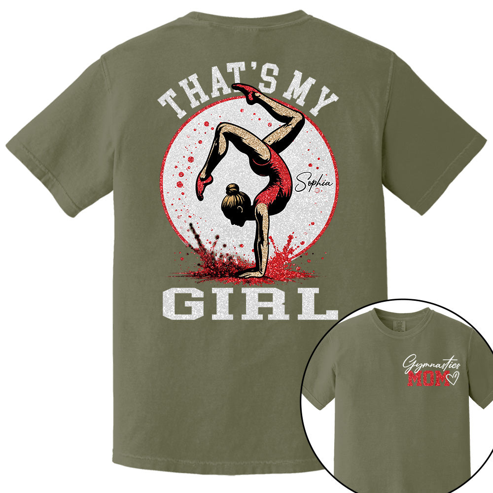 Personalized Gymnastics Mom Shirt That's My Girl Shirt Gift For Gymnastics Family T1807 VH01