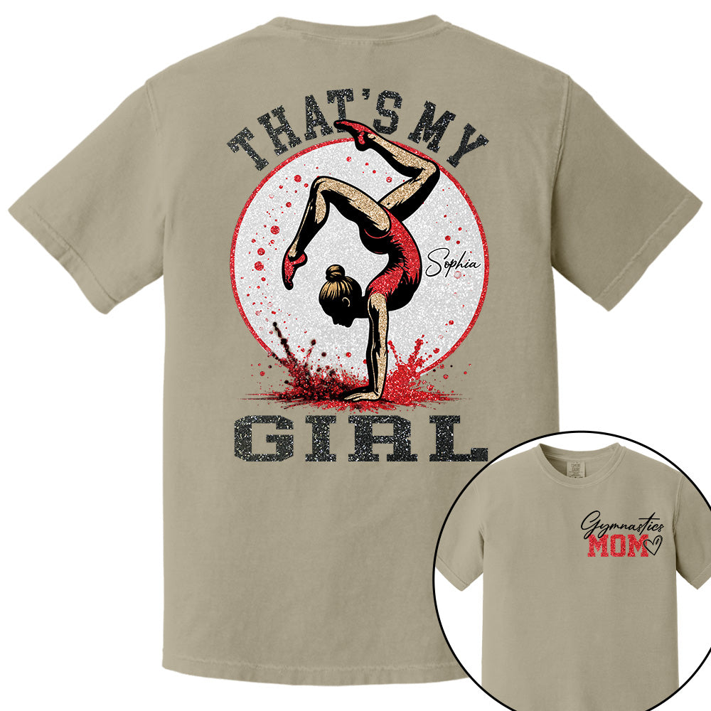 Personalized Gymnastics Mom Shirt That's My Girl Shirt Gift For Gymnastics Family T1807 VH01