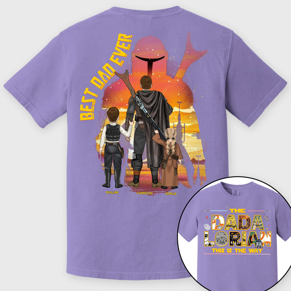 The Dadalorian This Is The Way - Personalized Shirt Custom Nickname With Kids Gift For Dad 2026 Vrs2 T1807