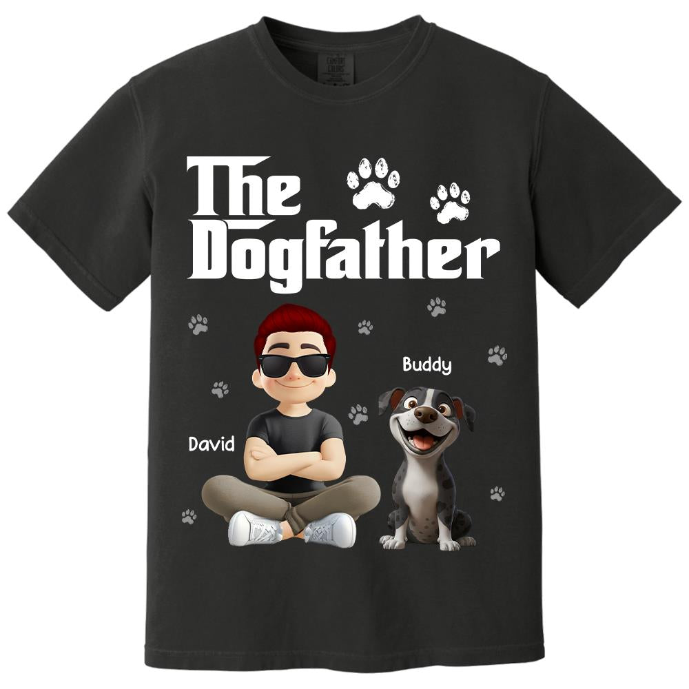 The Dogfather Dogmother - Personalized Shirt - Gift For Dog Lovers T1807