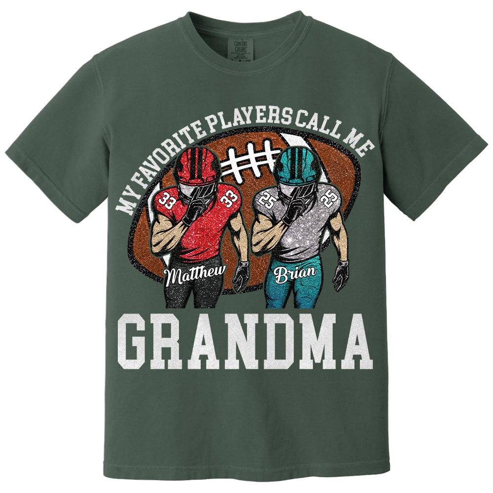 My Favorite Player Call Me Mom Grandma Personalized Football Mom Grandma Shirt Gift For Sport Family T1807