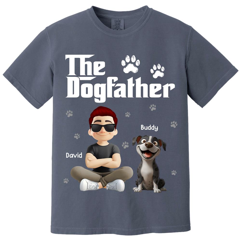 The Dogfather Dogmother - Personalized Shirt - Gift For Dog Lovers T1807