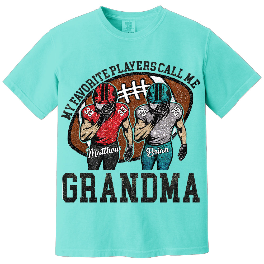 My Favorite Player Call Me Mom Grandma Personalized Football Mom Grandma Shirt Gift For Sport Family T1807