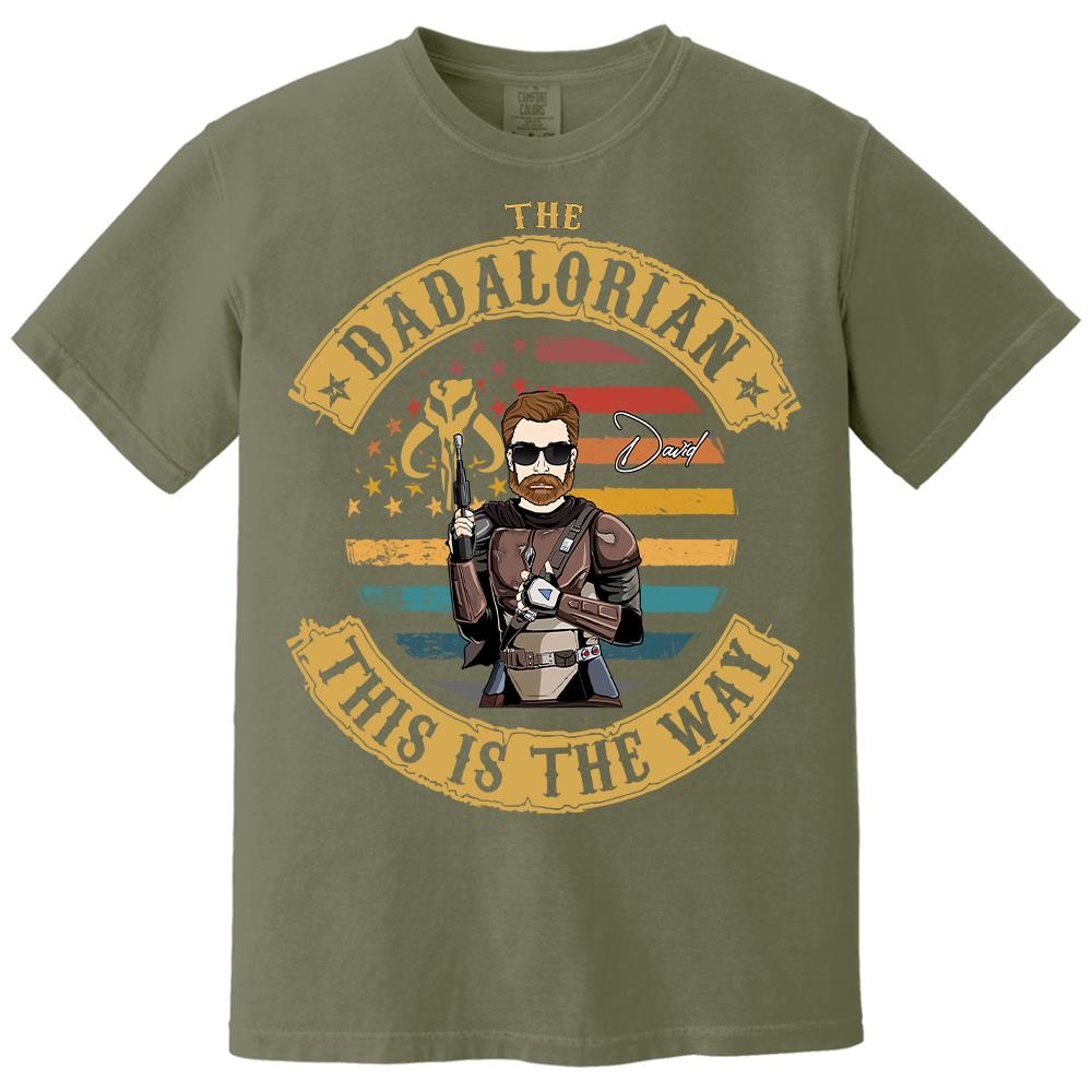 The Dadalorian This Is The Way - Personalized Shirt Custom Nickname Gift For Dad T1807