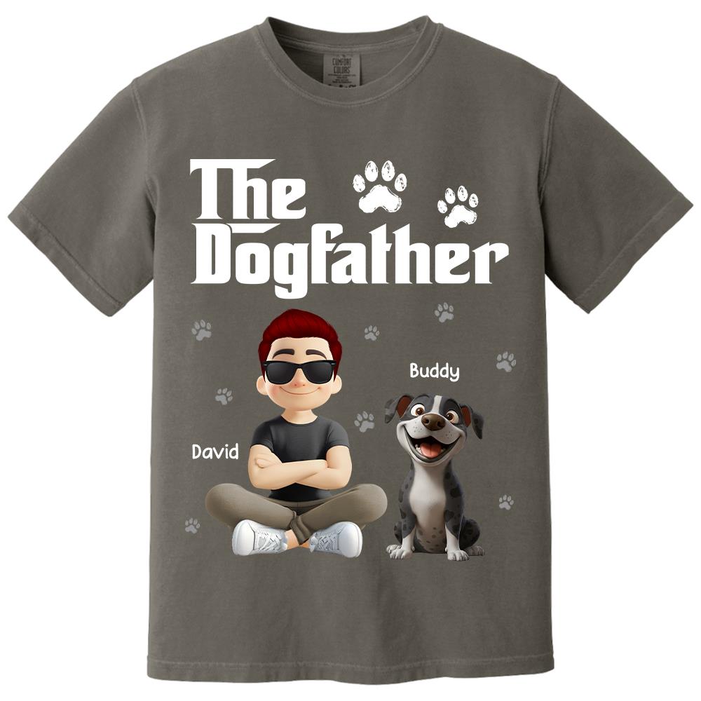 The Dogfather Dogmother - Personalized Shirt - Gift For Dog Lovers T1807