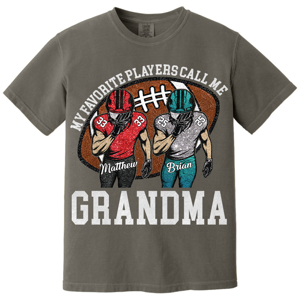My Favorite Player Call Me Mom Grandma Personalized Football Mom Grandma Shirt Gift For Sport Family T1807