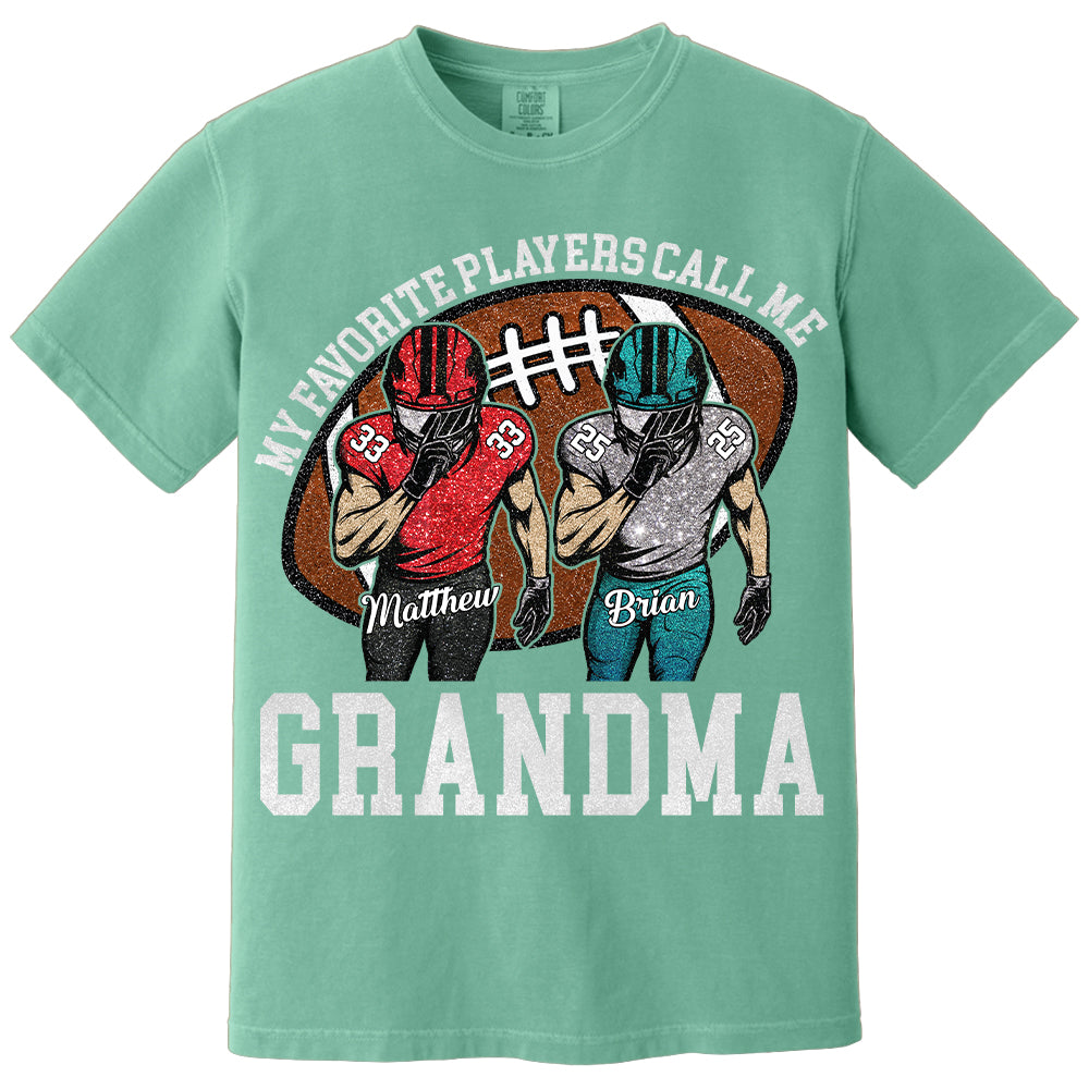 My Favorite Player Call Me Mom Grandma Personalized Football Mom Grandma Shirt Gift For Sport Family T1807