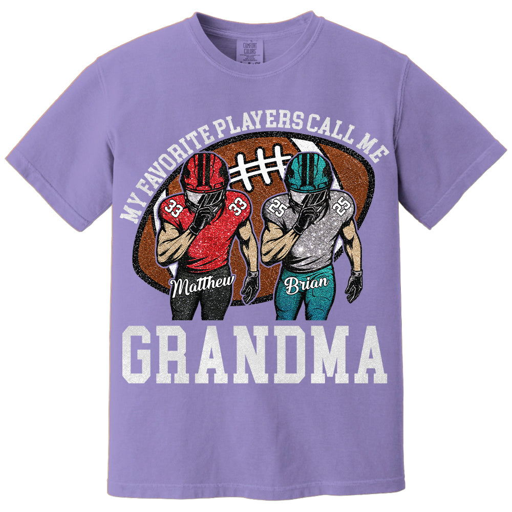 My Favorite Player Call Me Mom Grandma Personalized Football Mom Grandma Shirt Gift For Sport Family T1807