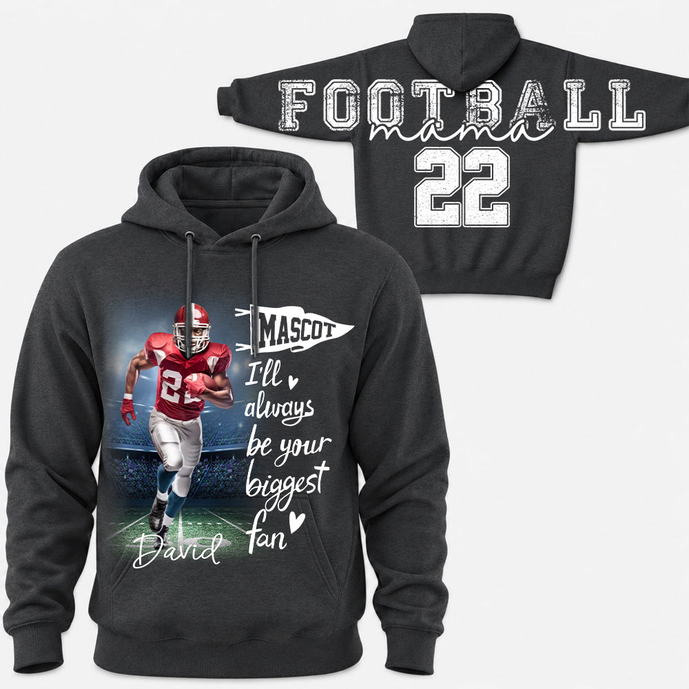 Football Mama - Personalized Shirt For Football Lover - Custom Photo Football Player NA04